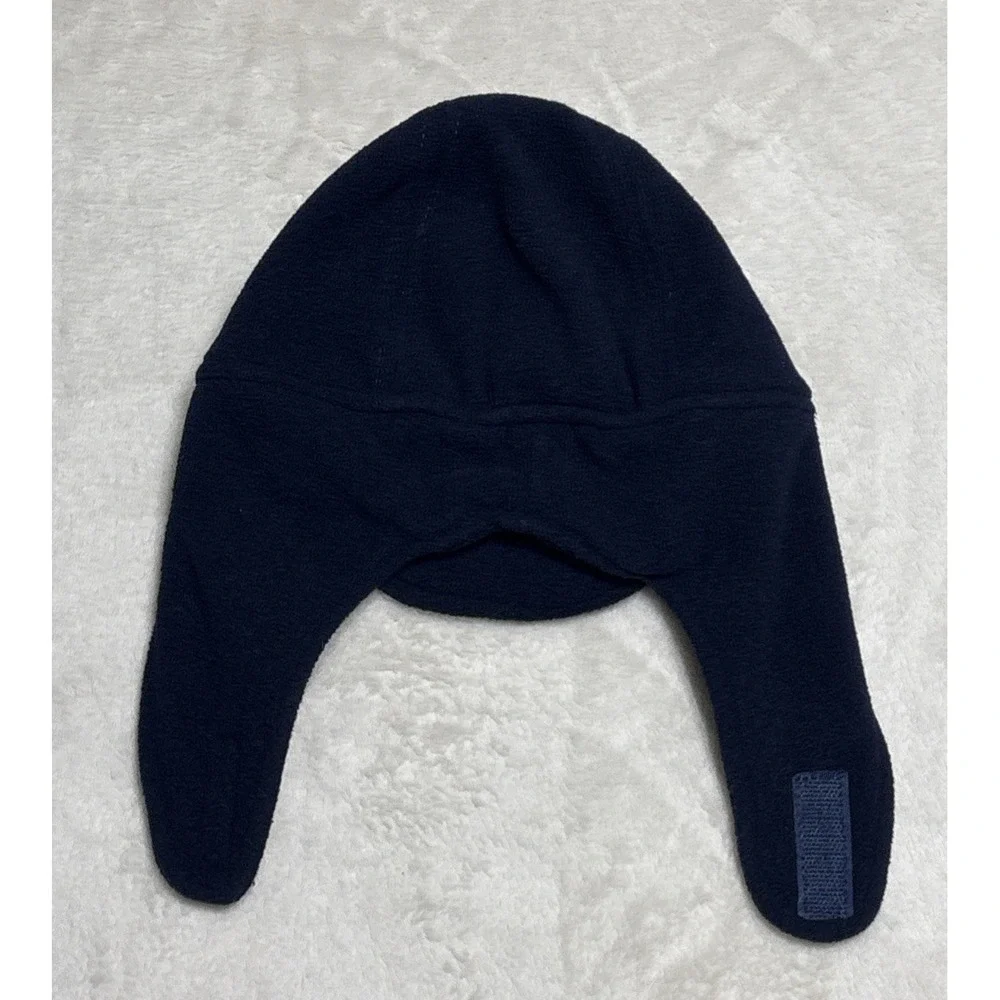 New England Patriots Trapper Hat Cap Ear Flaps Navy Blue One Size NFL Football